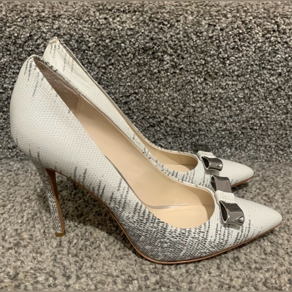 COACH Hallie Soft Print Lizard Heels - Picture 5 of 10